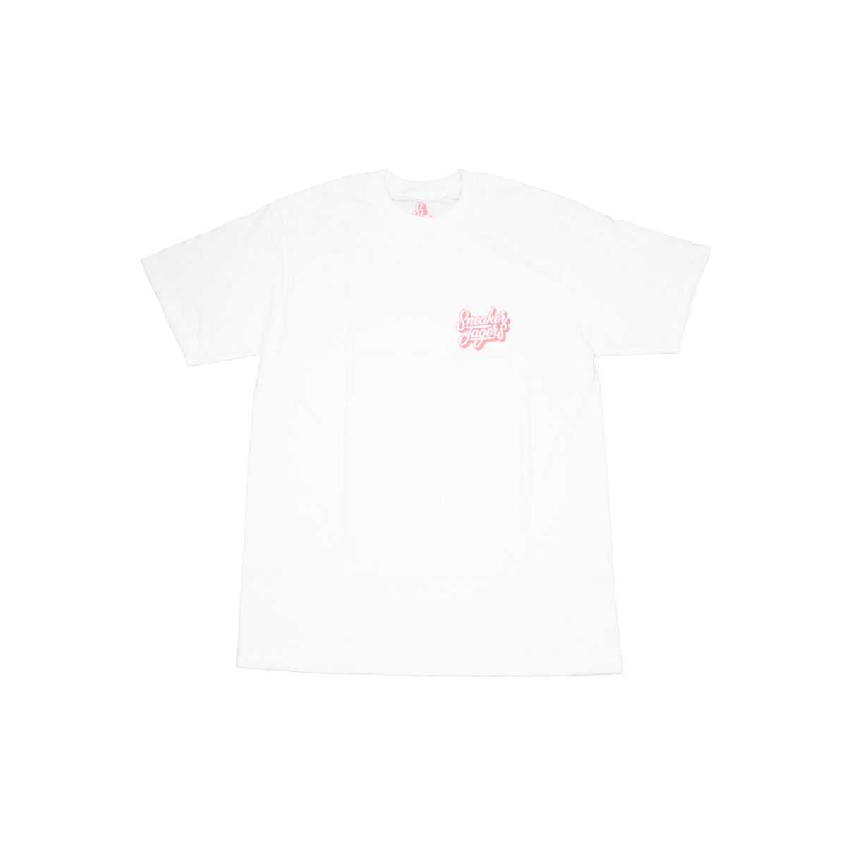 Sneakerjagers t-shirt white en dust pink