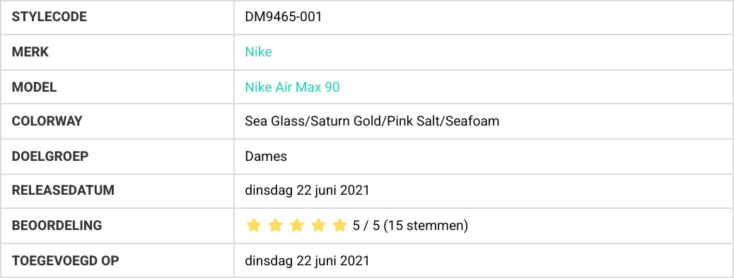 bestverkochte sneakers Nike Air Max 90 Pink Salt