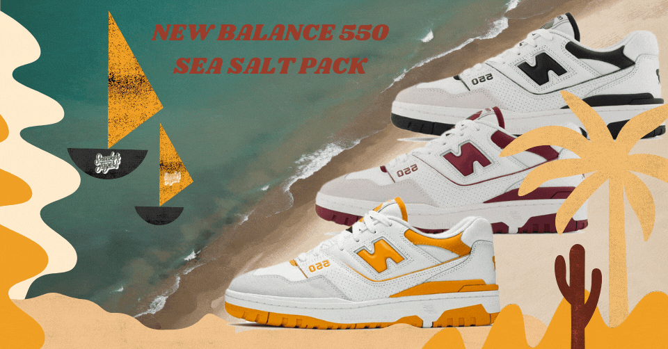 De New Balance 550 Sea Salt pack dropt eindelijk