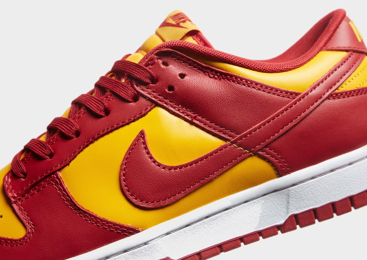 yellow red dunk low