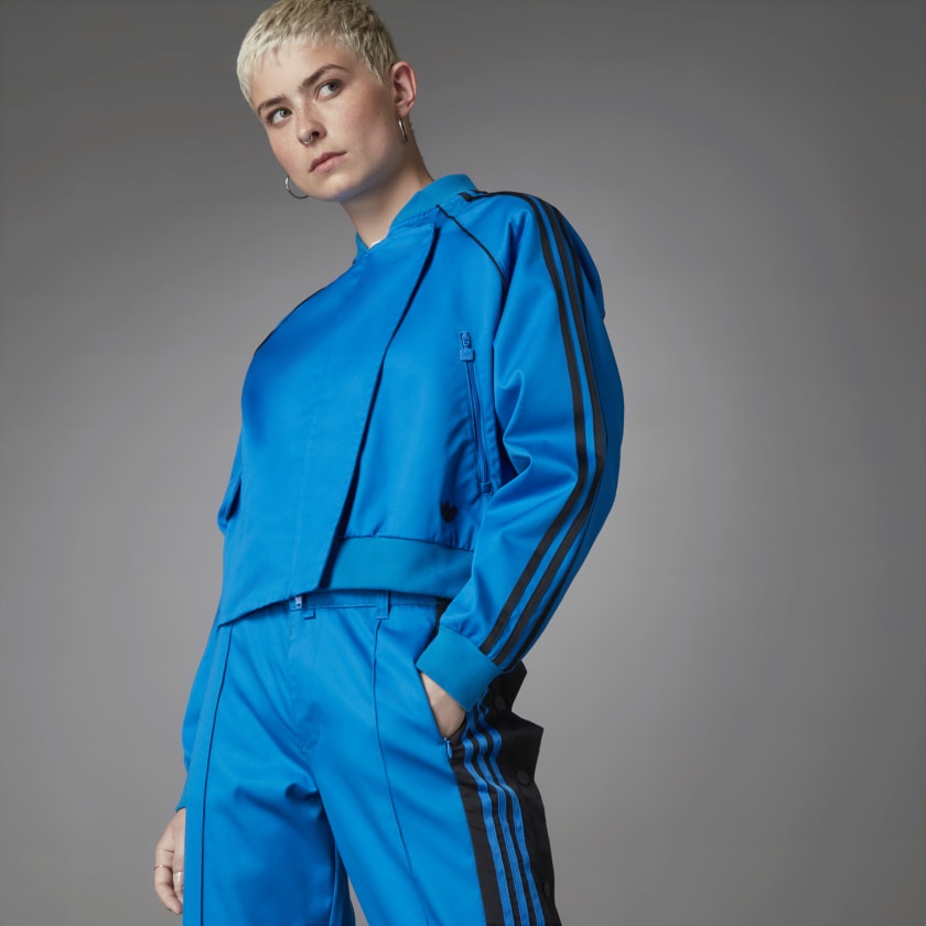 adidas Blue Version asymmetrisch trainingsjack