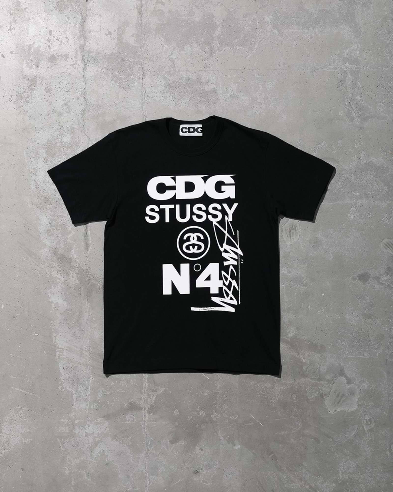 Stüssy x CDG T-shirt black