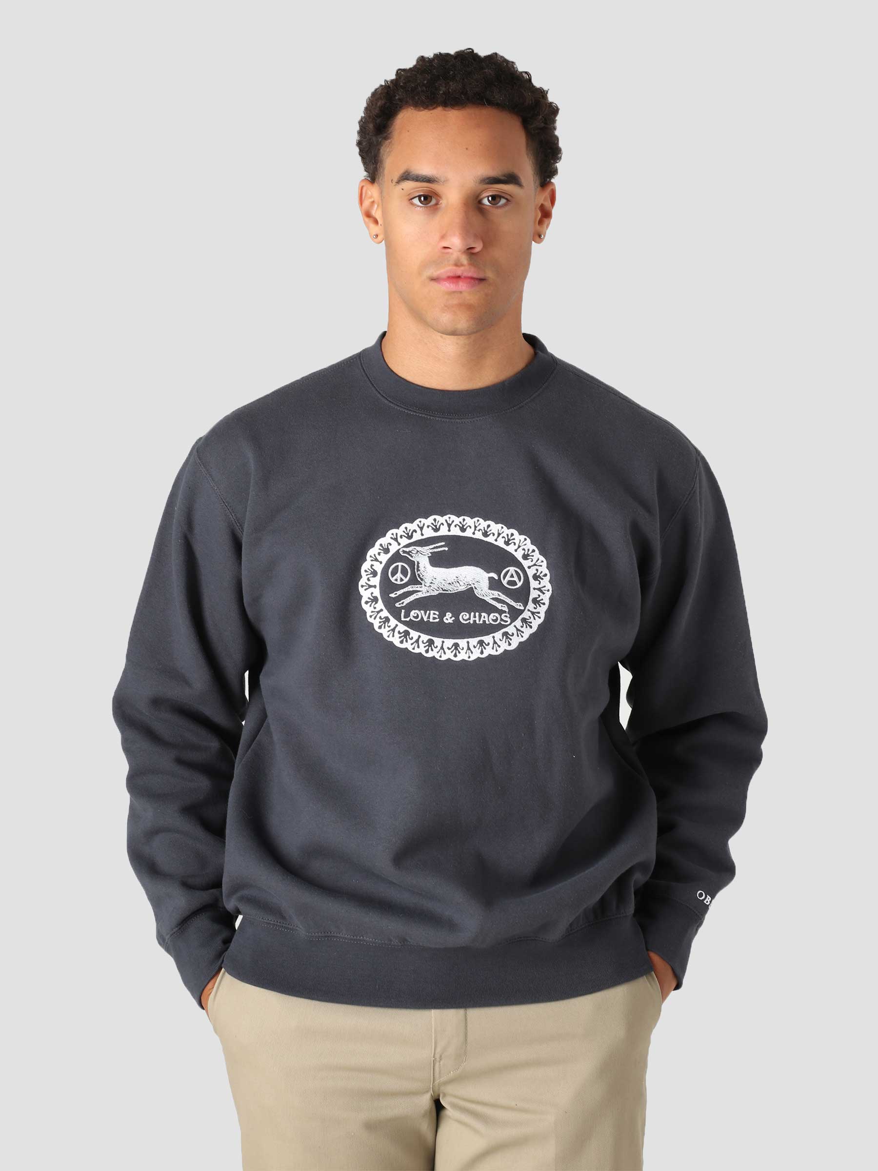 Obey Love And Chaos Crew Fleece