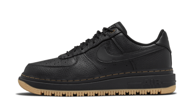 nike air force 1 low luxe 'black'