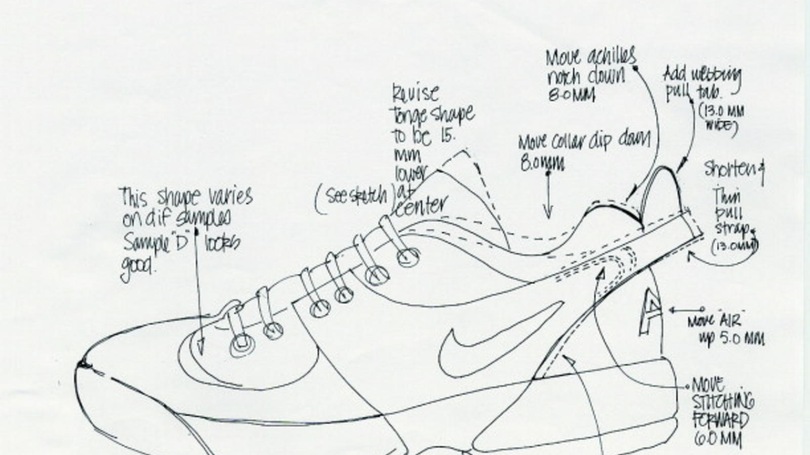 nike air swoopes design