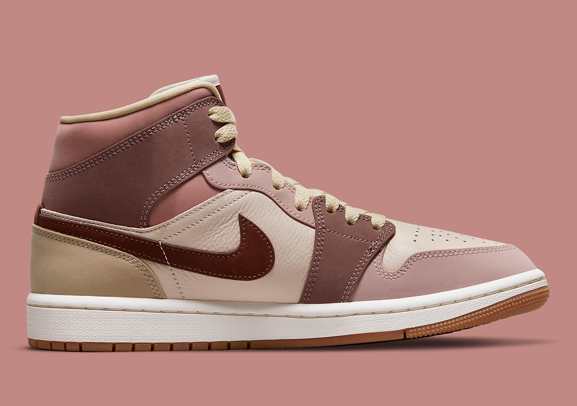 jordan 1 mid beige pink