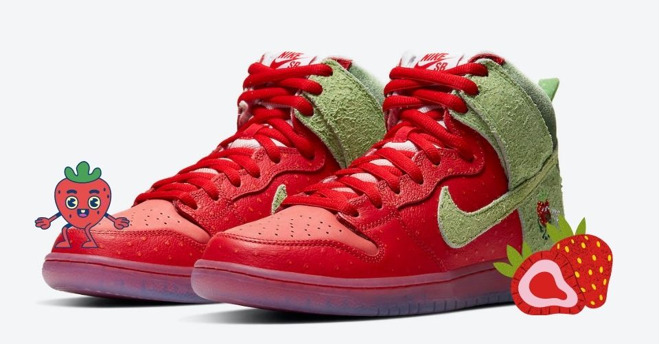 De Nike SB Dunk High in een 'Strawberry Cough' komt bijna uit