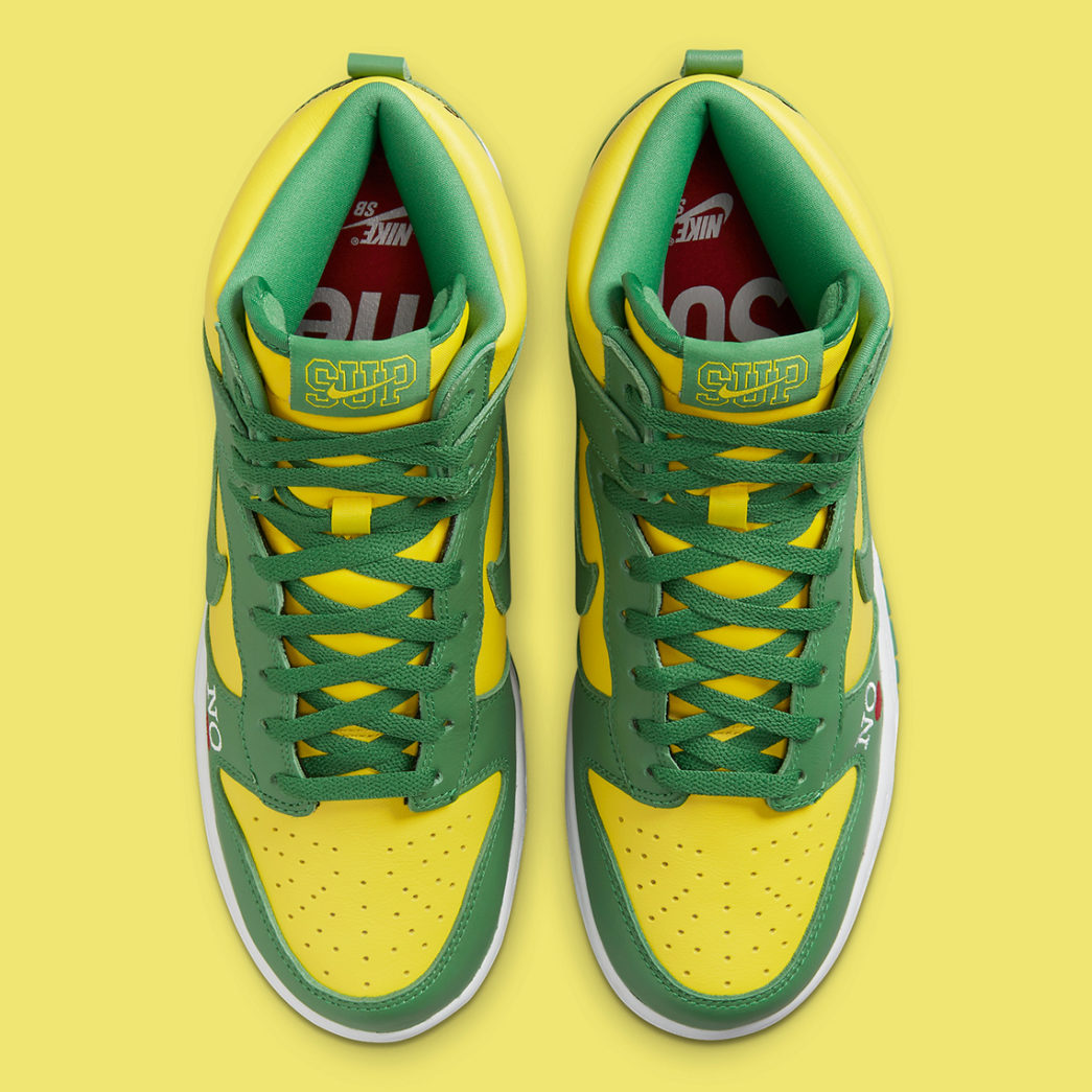 Supreme x Nike SB Dunk High 'By Any Means - Brazil'