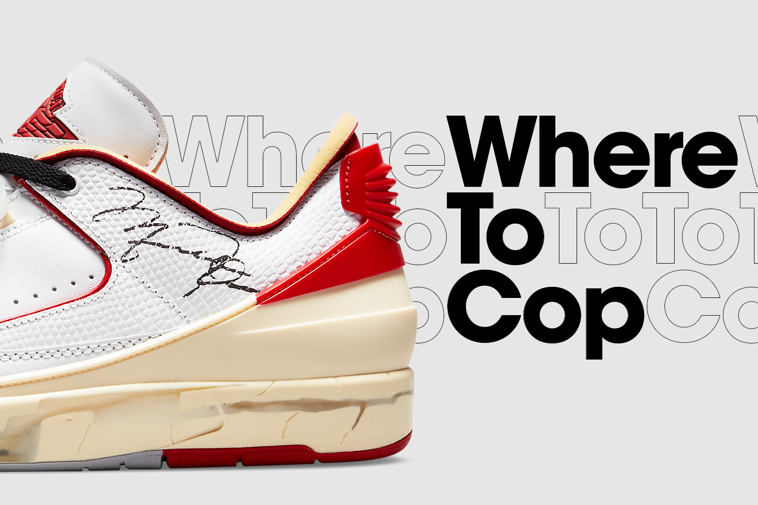 Where to cop: Off-White x Air Jordan 2 Low SP