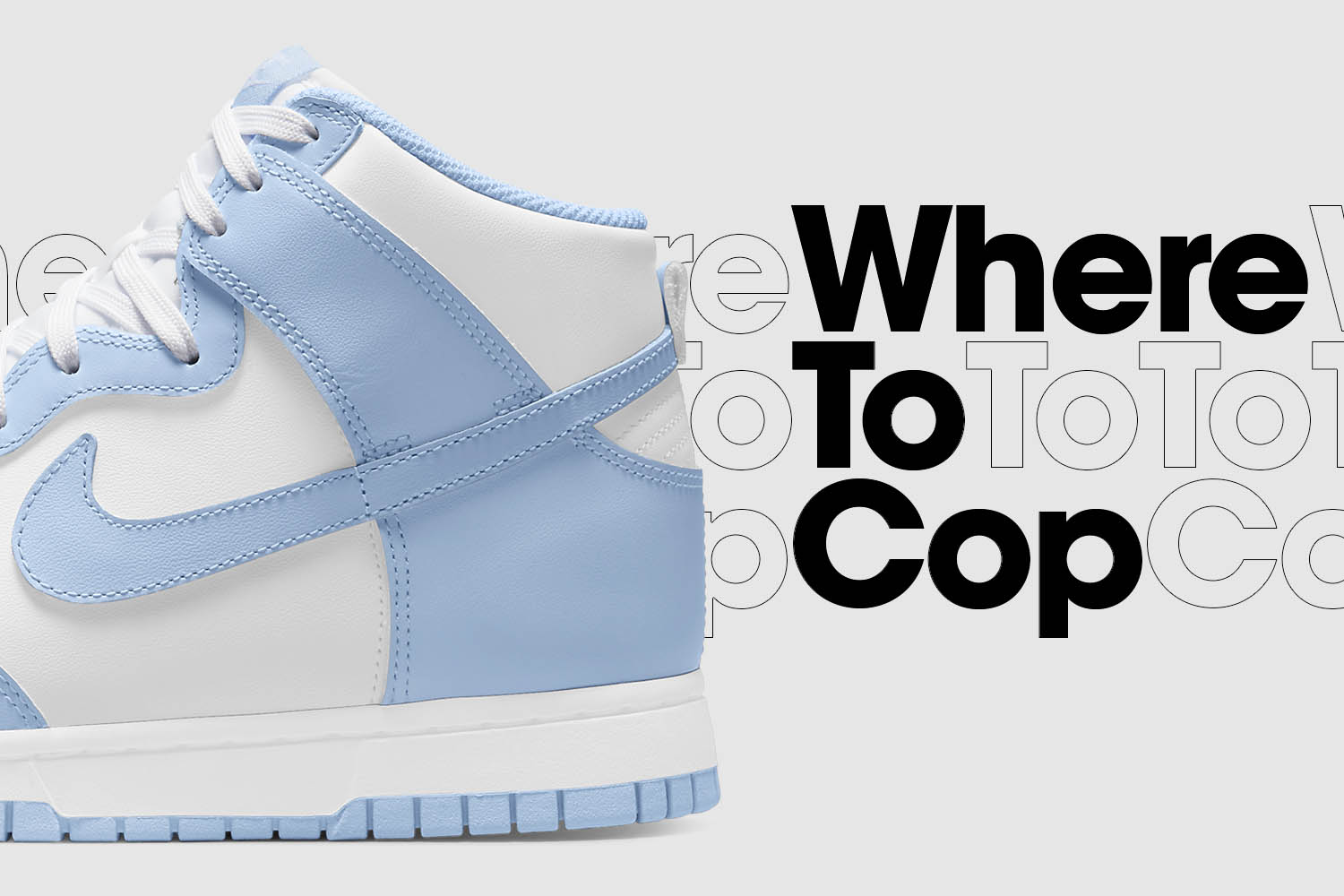 Where to cop: Nike Dunk High 'Aluminum'