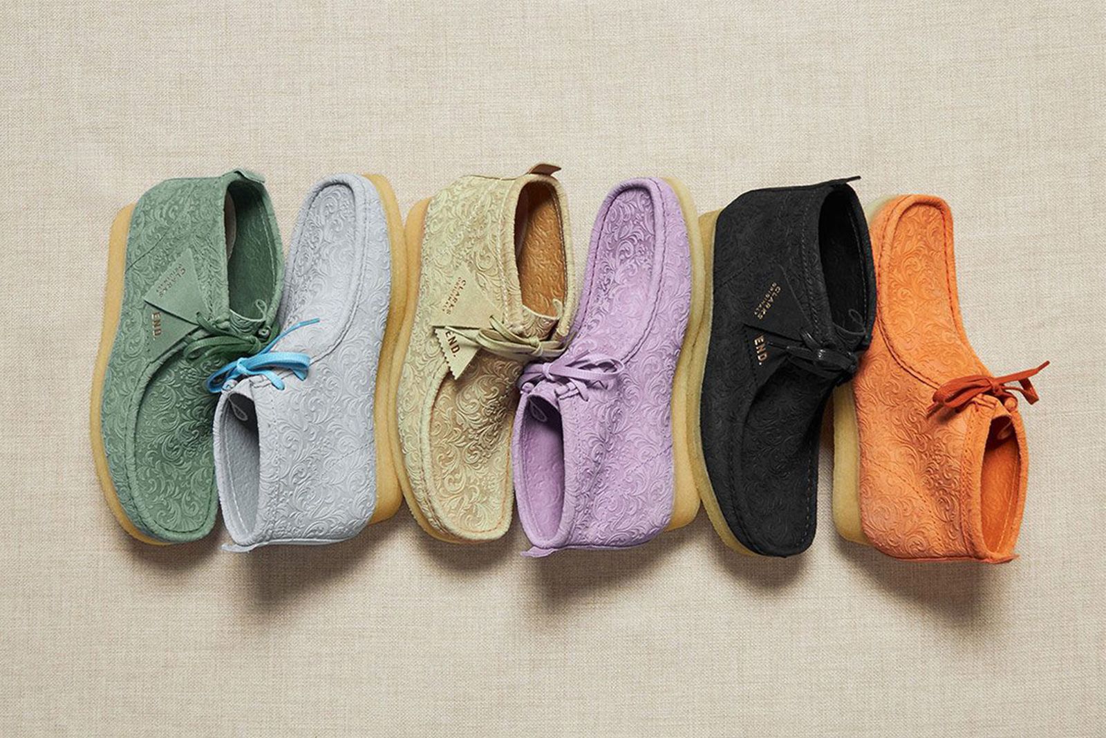 De END. x Clarks Originals 'Oxford Flowers' collab - Sneakerjagers