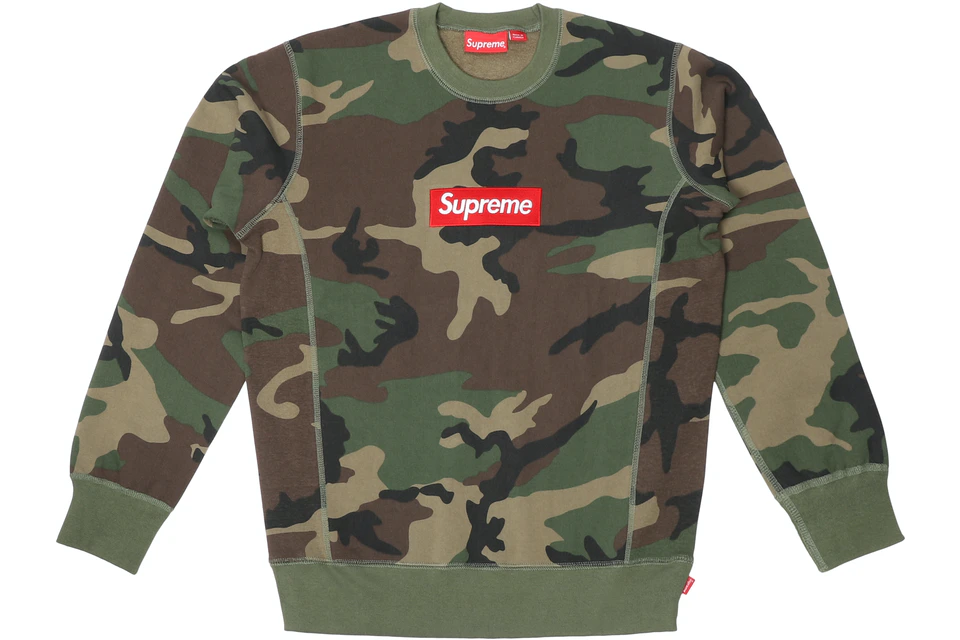 Supreme, Sweaters, Supreme Brown Camo Box Logo Hoodie Large