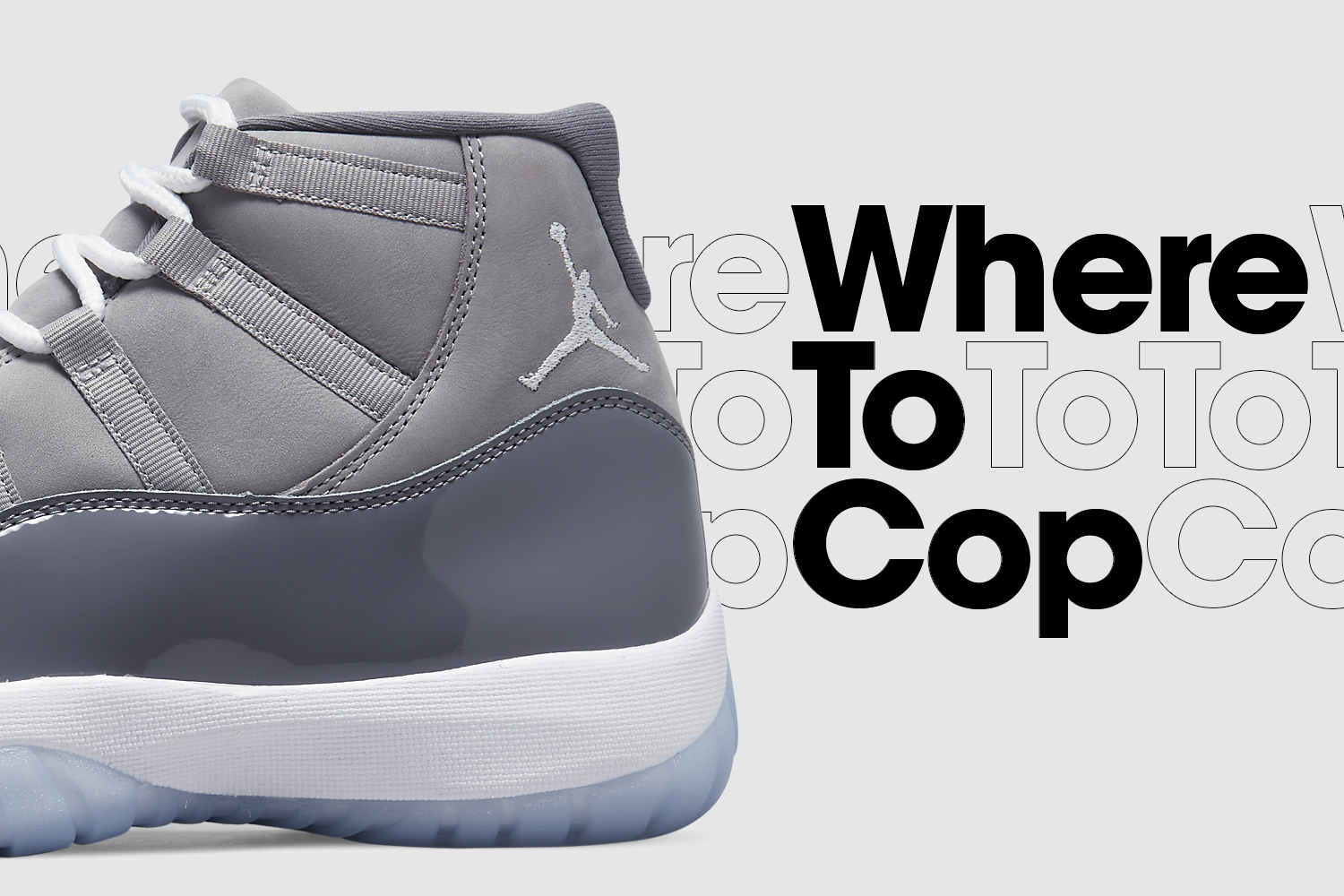 Where to cop: Air Jordan 11 Retro 'Cool Grey'