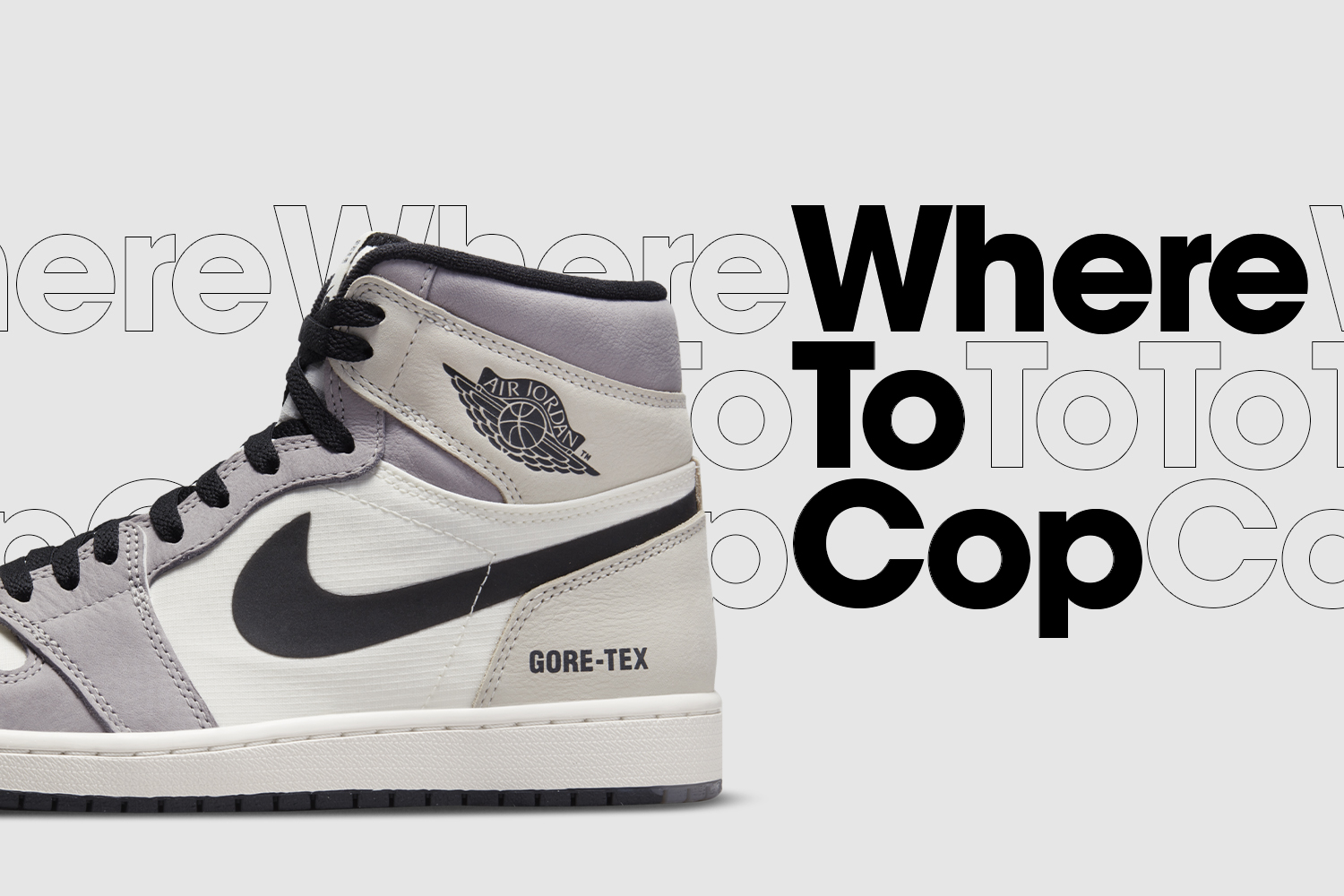 Where to cop: Air Jordan 1 High GORE-TEX 'Light Bone'