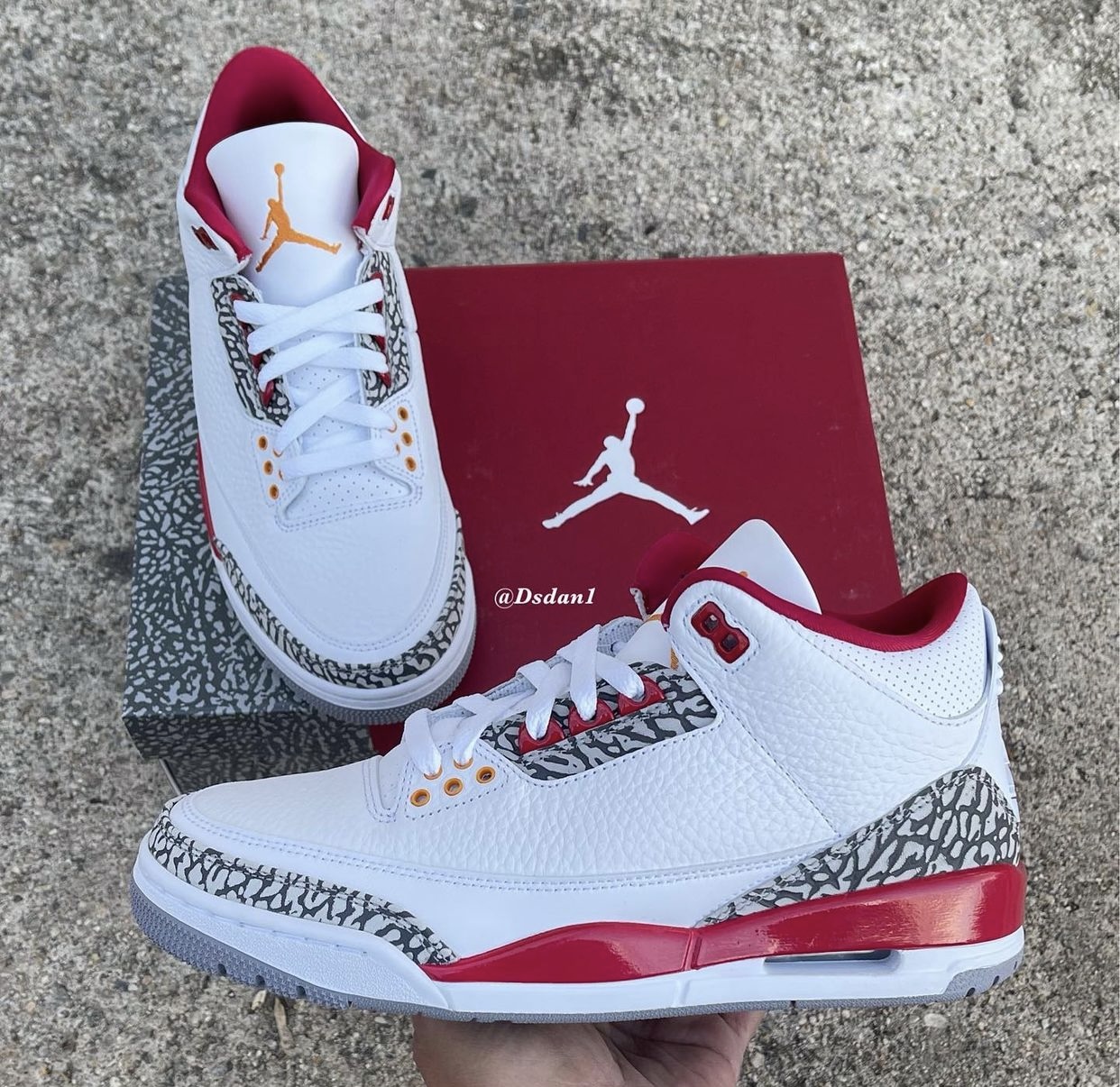 jordan 3 cardinal red