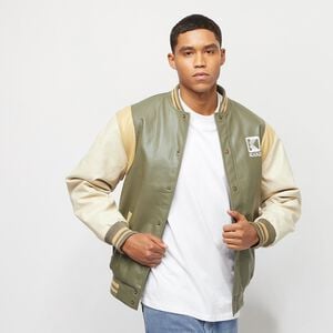Karl Kani Block Fake Leather College jacket