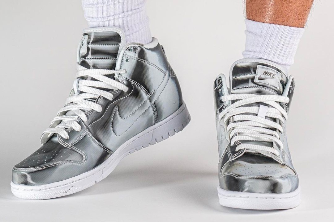 dunk high silver