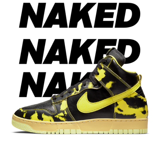 Nike Dunk High Acid Wash Yellow