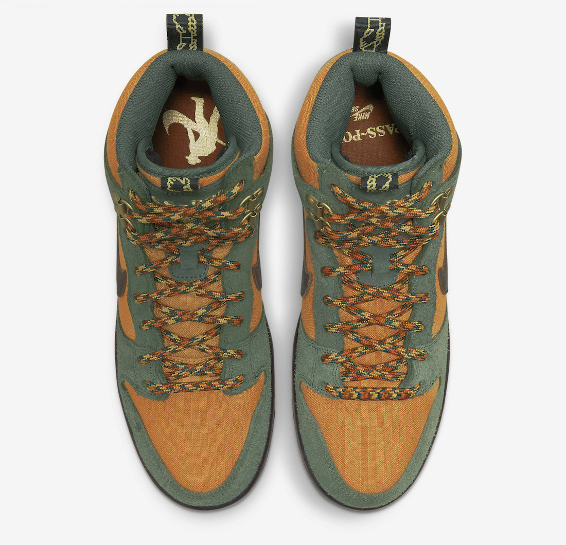 De Pass~Port x Nike SB Dunk High 'Workboot' in detail - Sneakerjagers