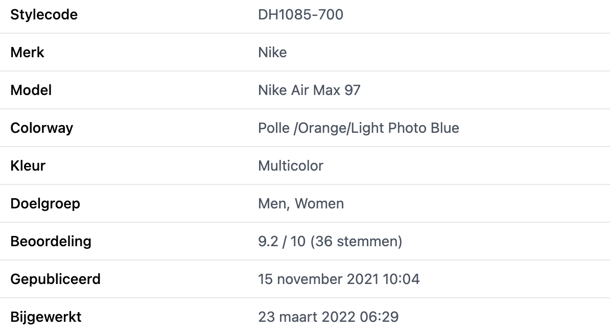 Nike Air Max 97 'Orange' - Running Club