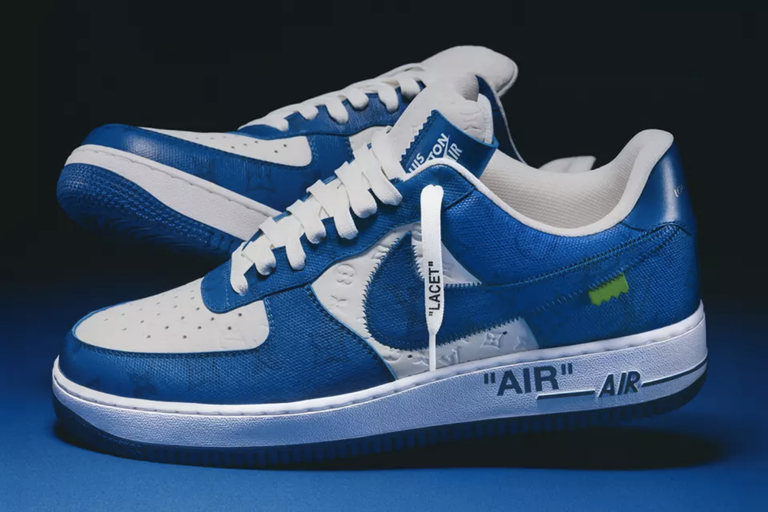 Virgil Abloh's Louis Vuitton x Nike AF zal gaan -