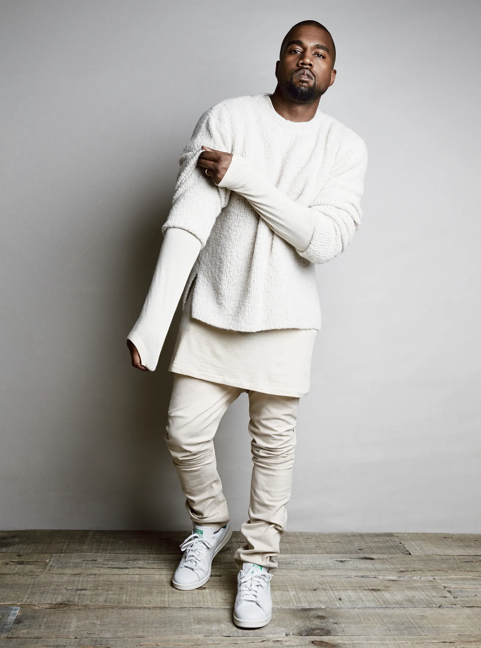 Kanye West in OG adidas Stan Smith