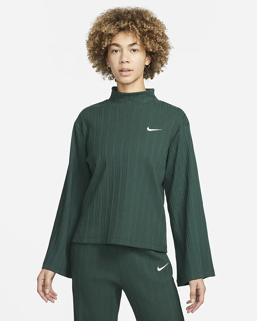 outfit picks week 33 Nike Sportswear Women's Ribbed Jersey Long-Sleeve Top
