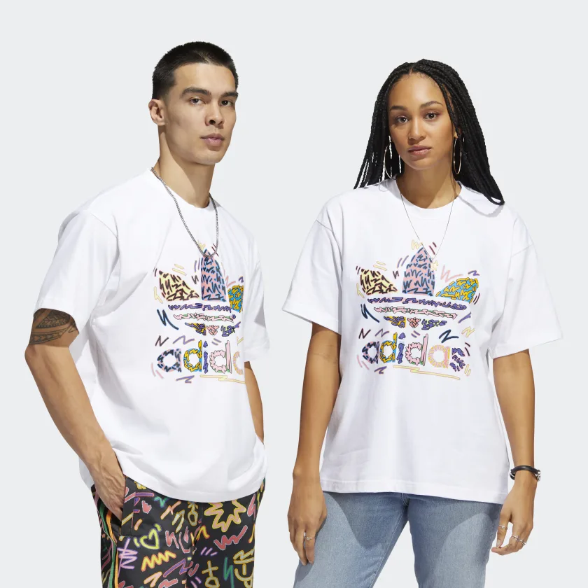 adidas Love Unites Trefoil logo shirt