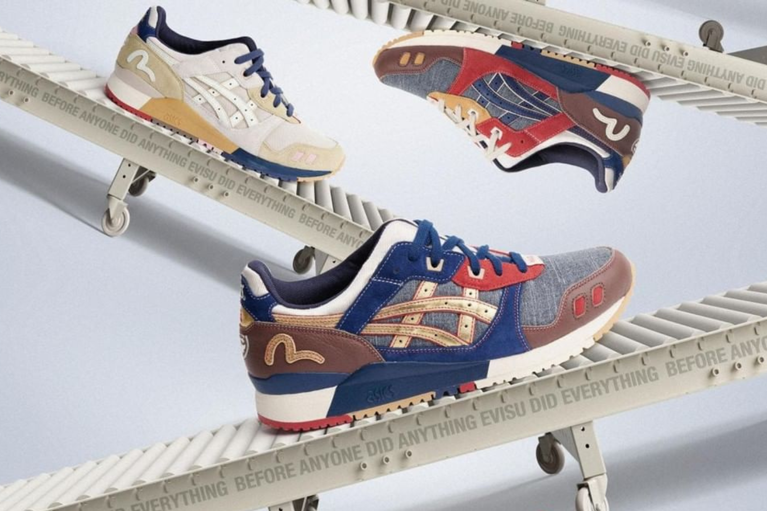 asics x evisu gel lyte iii