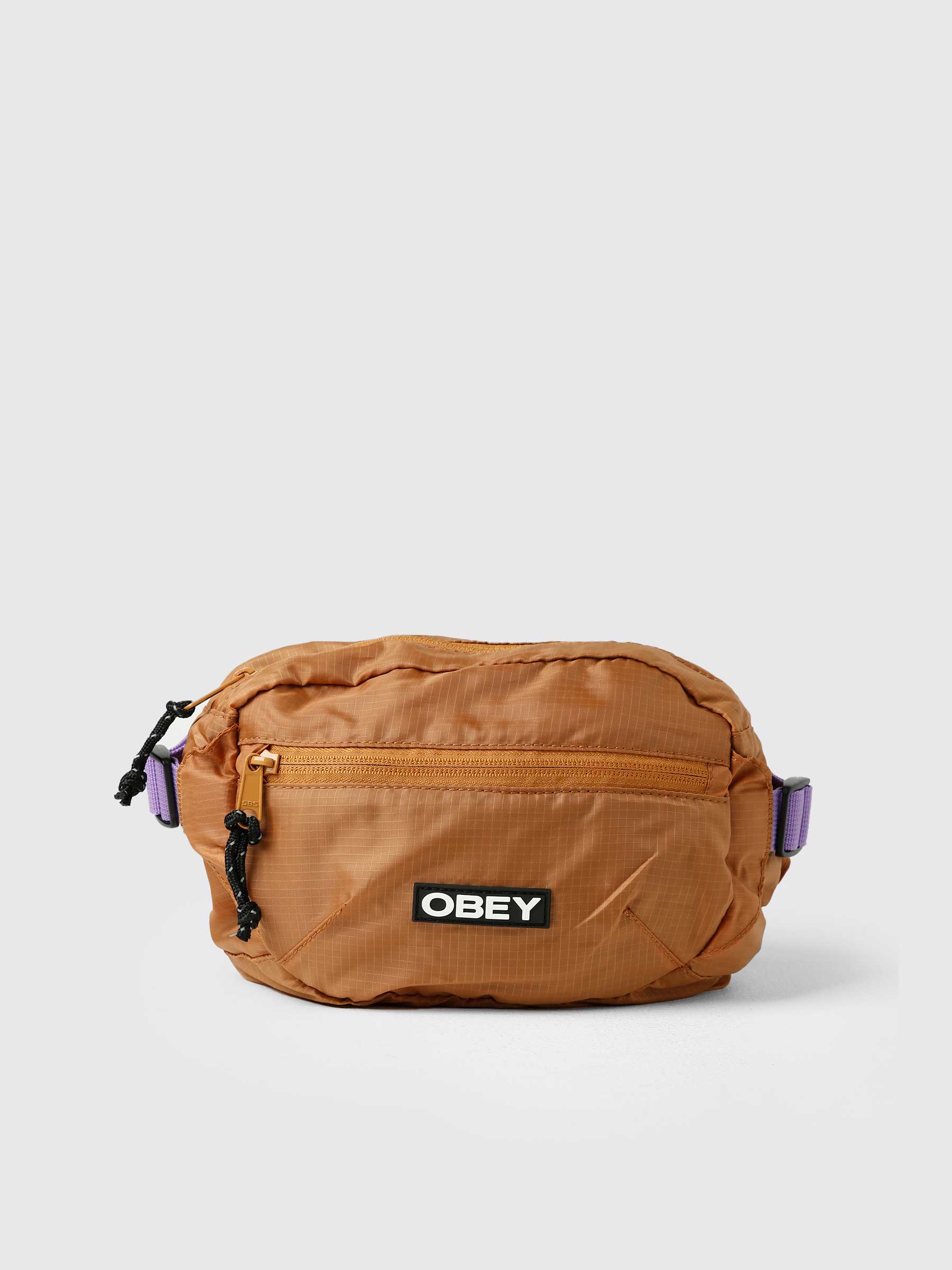 Obey Commuter Waist Bag Brown Multi 