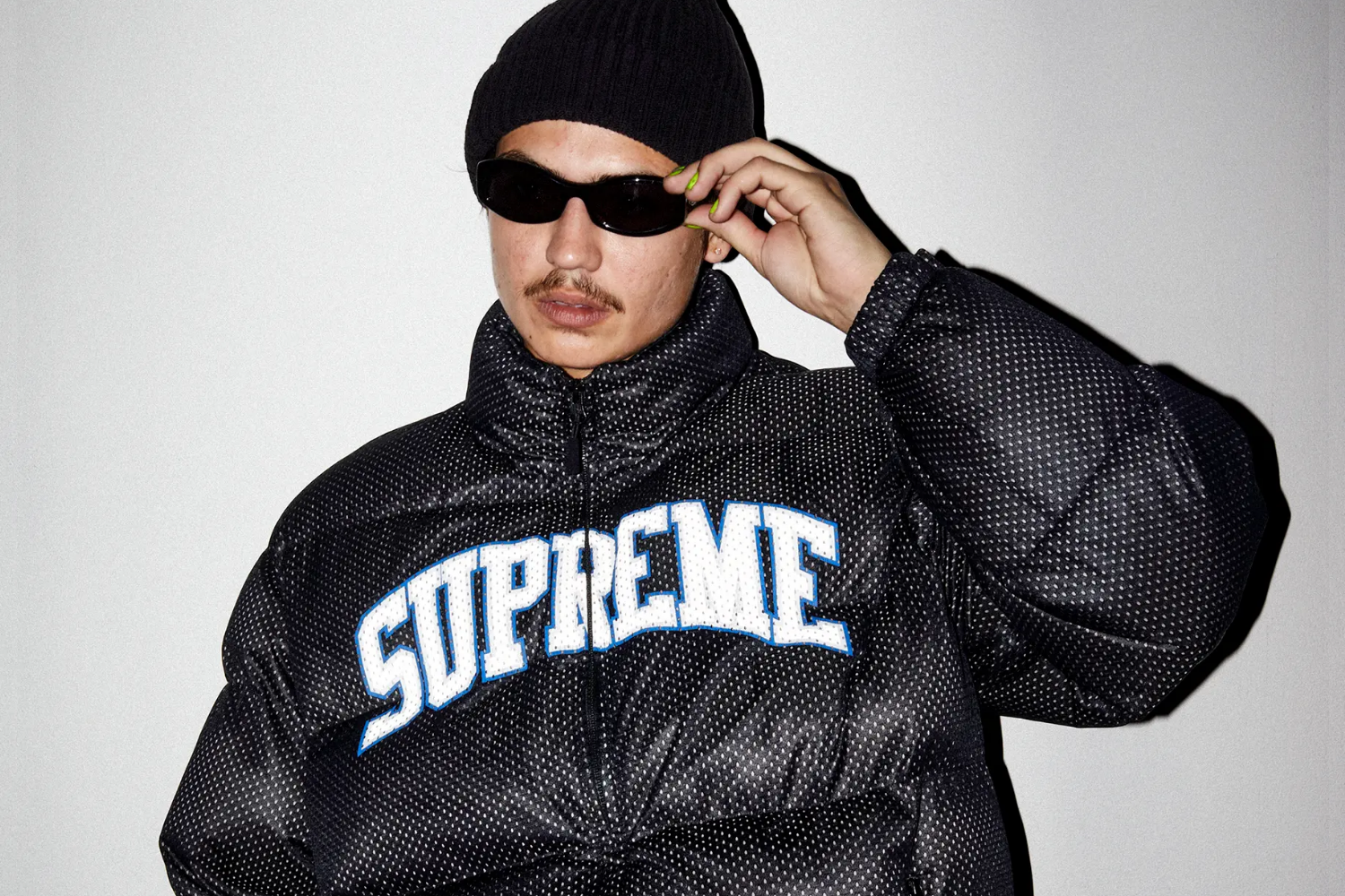 Washed Knockout Denim Varsity Jacket - spring summer 2023 - Supreme