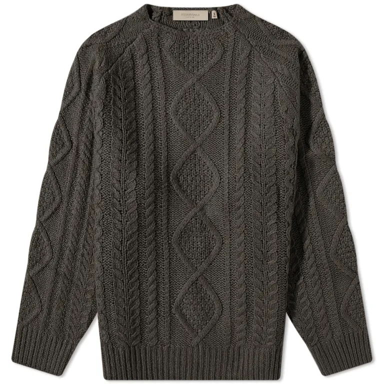 FEAR OF GOD ESSENTIALS CABLE KNIT