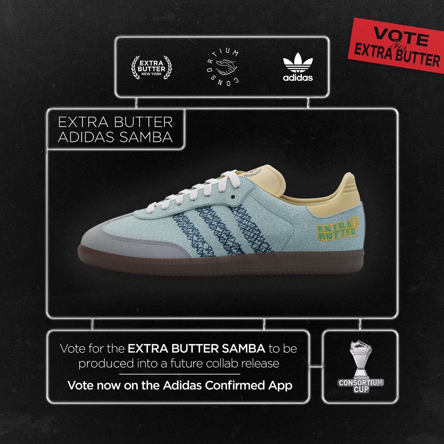 Extra Butter sneakerontwerp uit adidas Consortium Cup