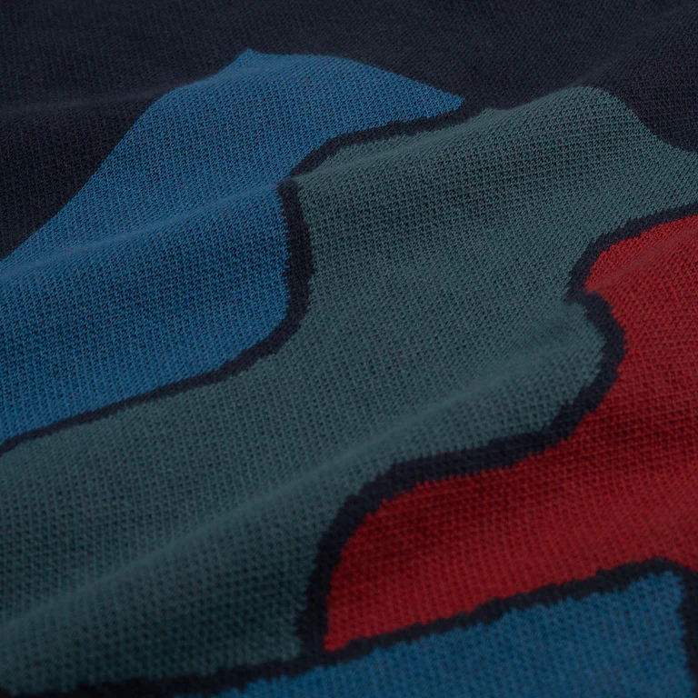 BY PARRA BLOCKED LANDSCAPE KNITTED PULLOVER