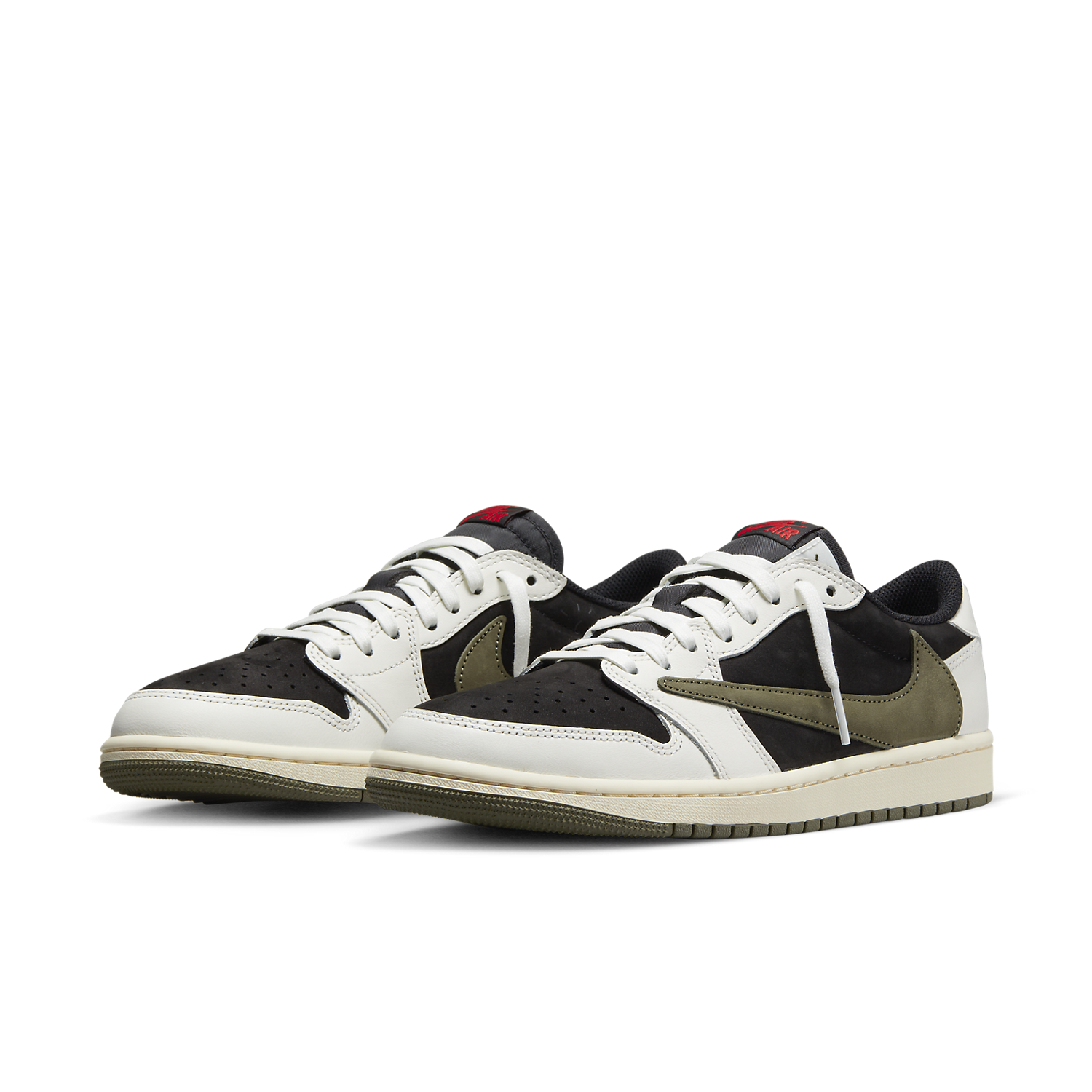 Officiële beelden Travis Scott x Air Jordan 1 Low 'Olive' Sneakerjagers