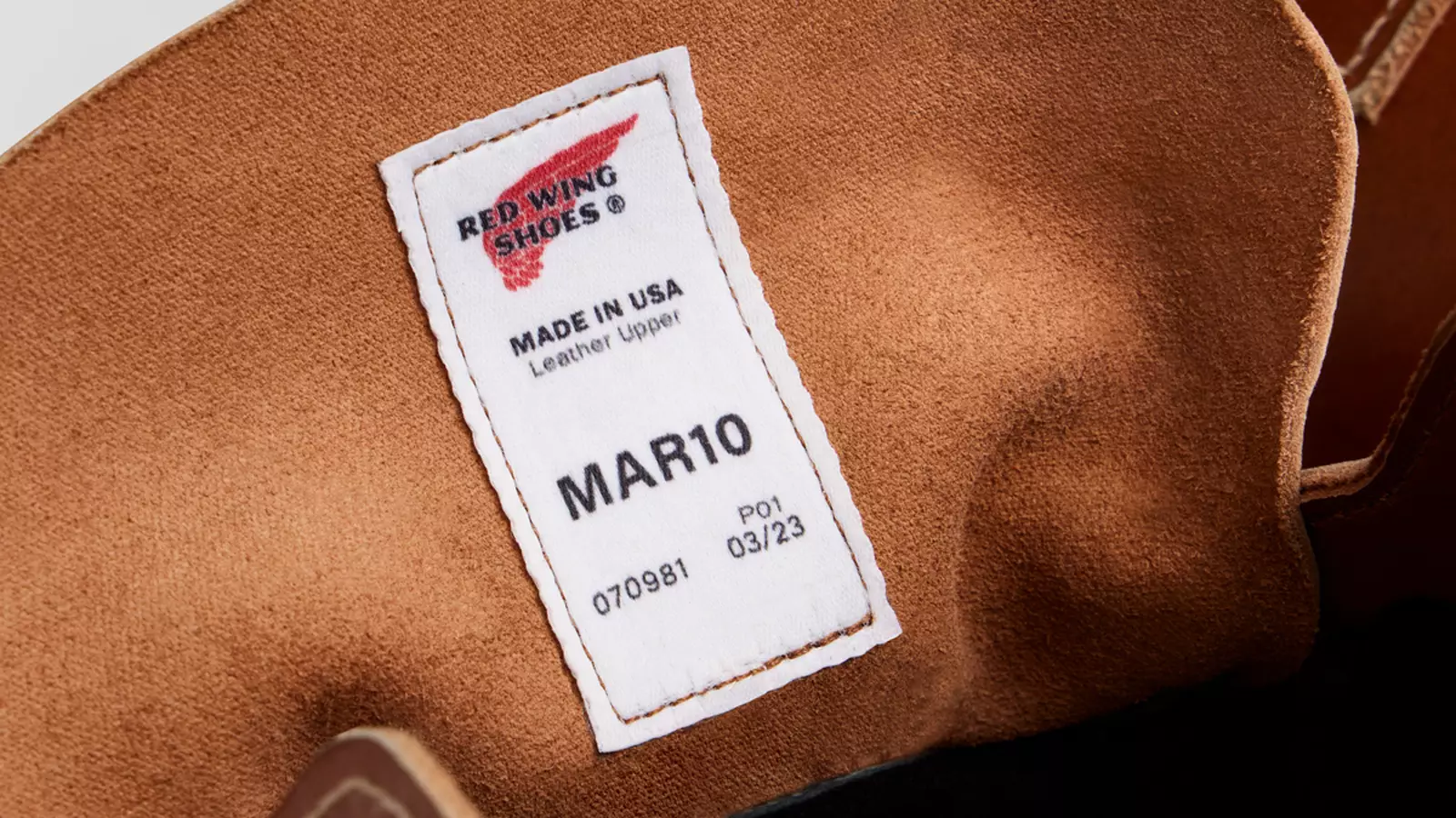Mario's Shoe detail label