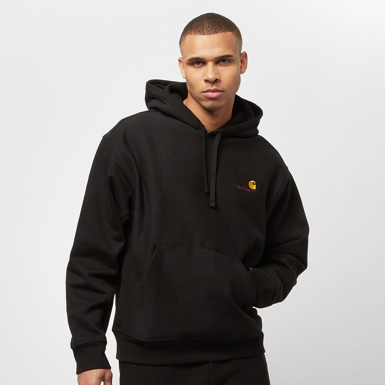 Carhartt WIP Hooded American Script Sweatshirt black