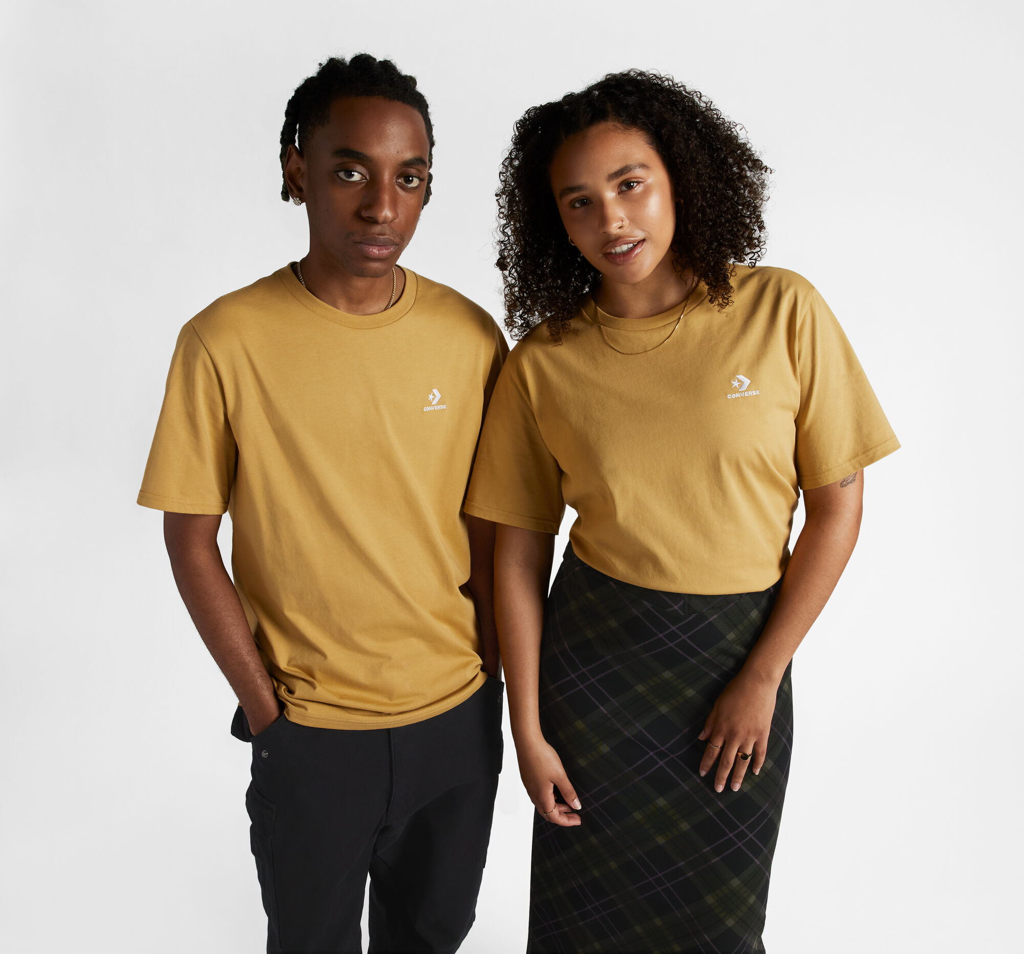 Converse Go-To Embroidered Star Chevron T-shirt met standaardpasvorm