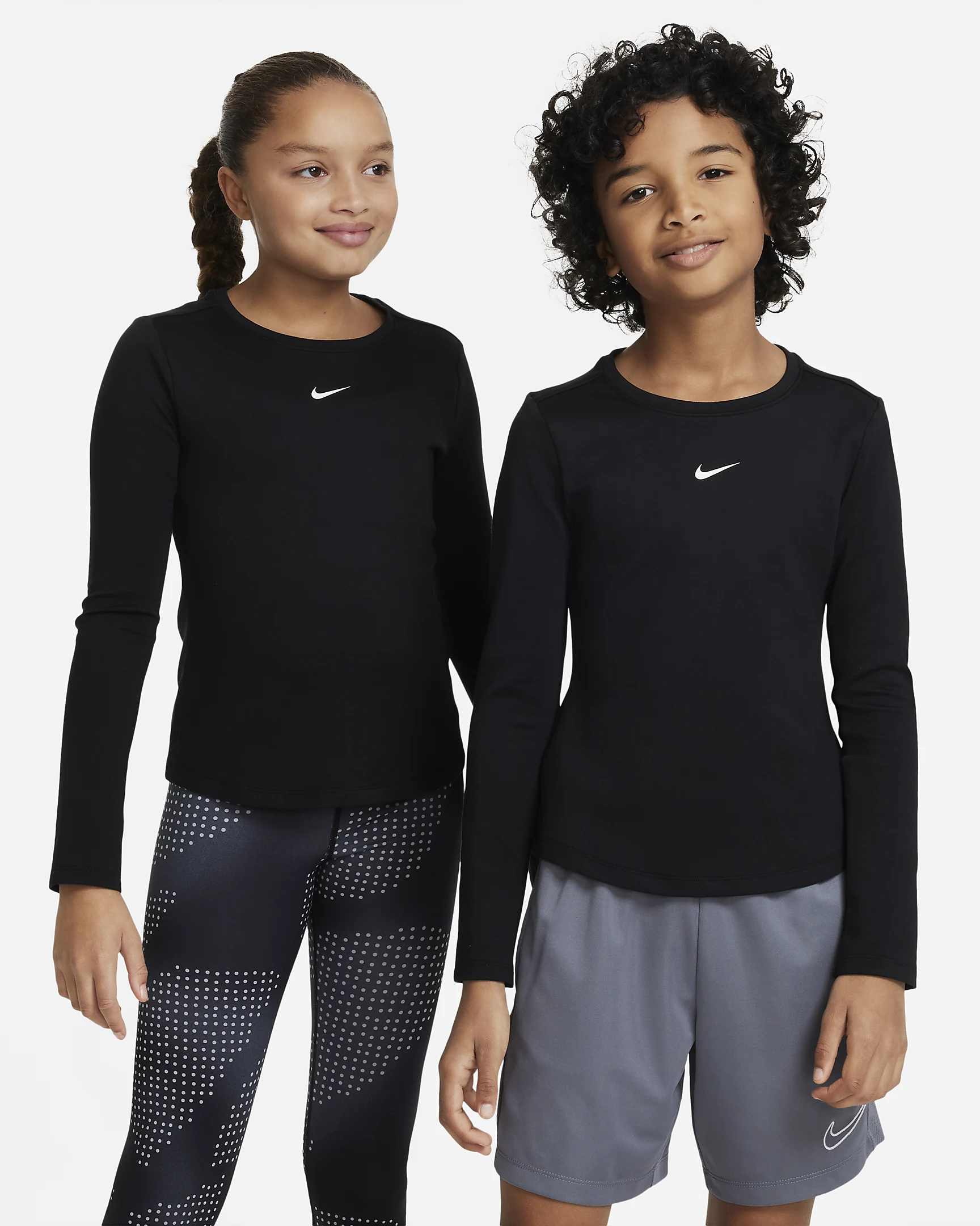 Nike One Therma-FIT trainingstop met lange mouwen voor kids