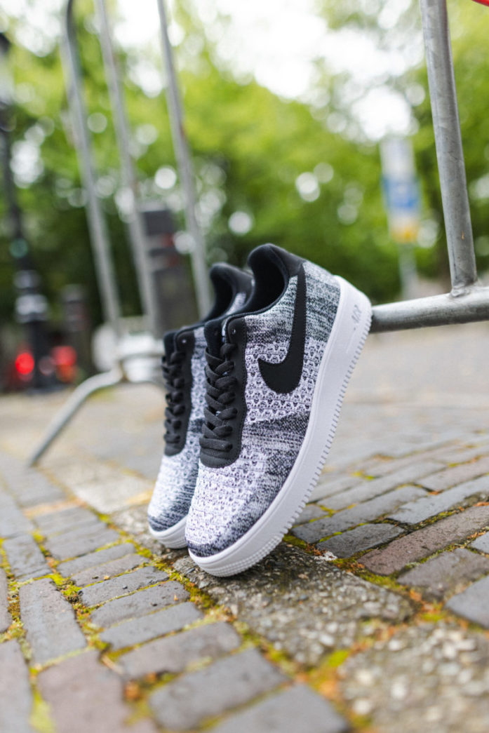 Nike air force 1 flyknit zwart best sale