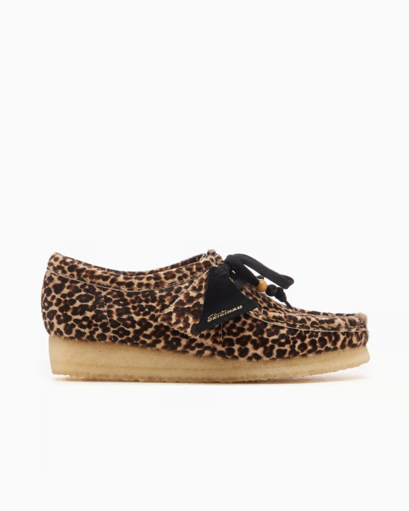 Clarks Women's Wallabee Leopard Print