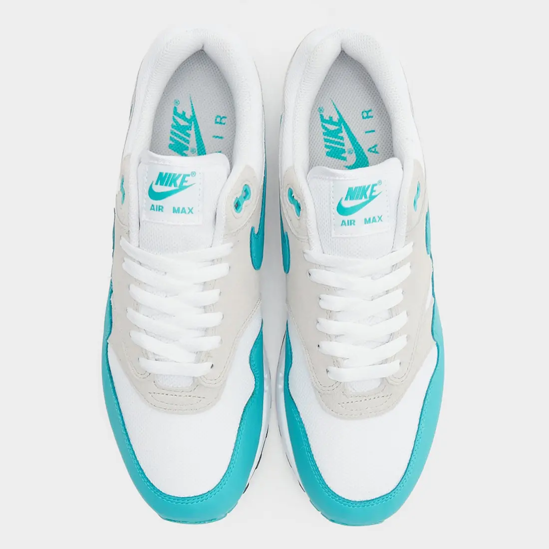 air max 1 aquatone/clear jade top