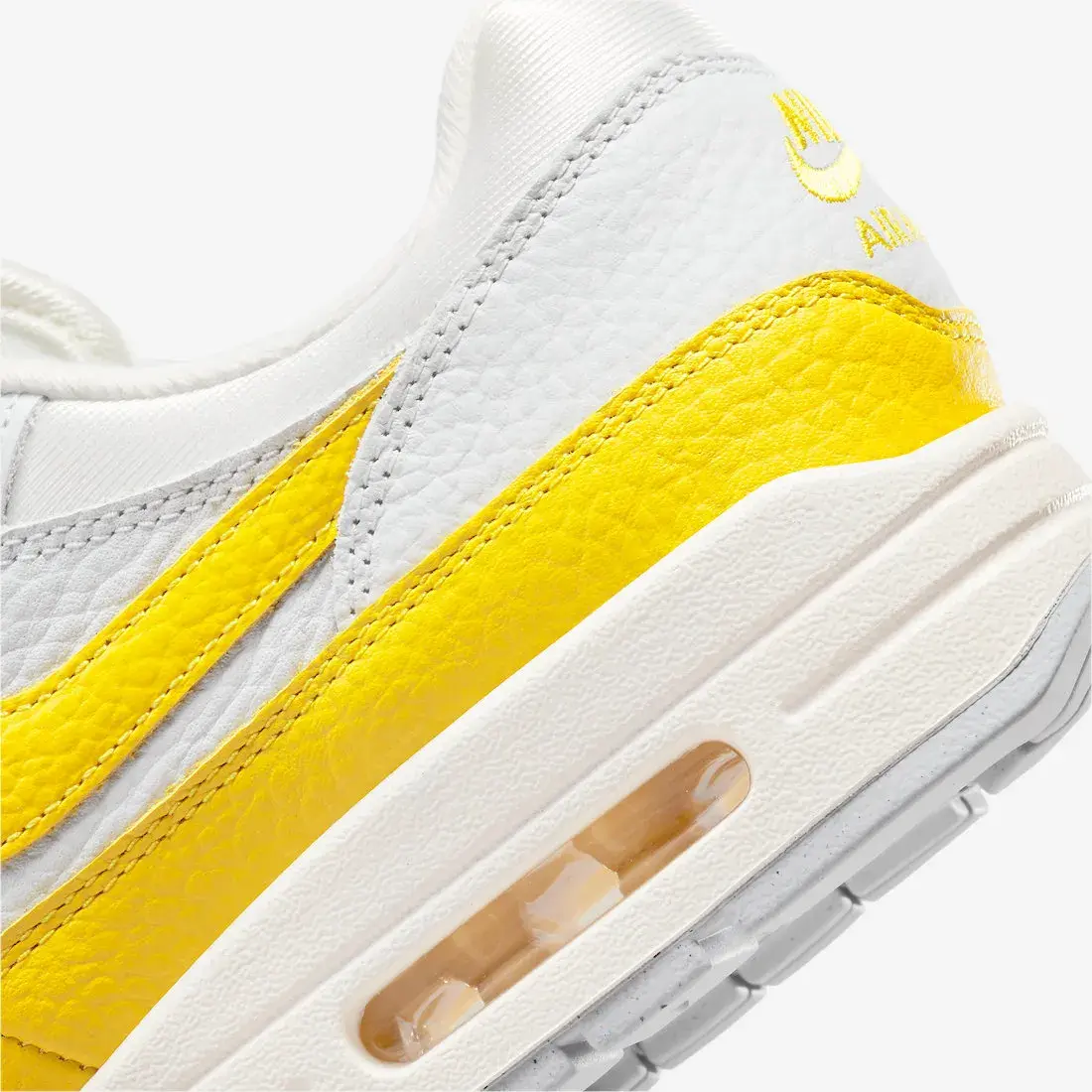 Nike Air Max 1 WMNS 'Tour Yellow' lateral closeup