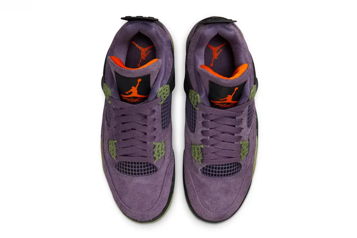 Air Jordan 4 WMNS 'Canyon Purple' top view