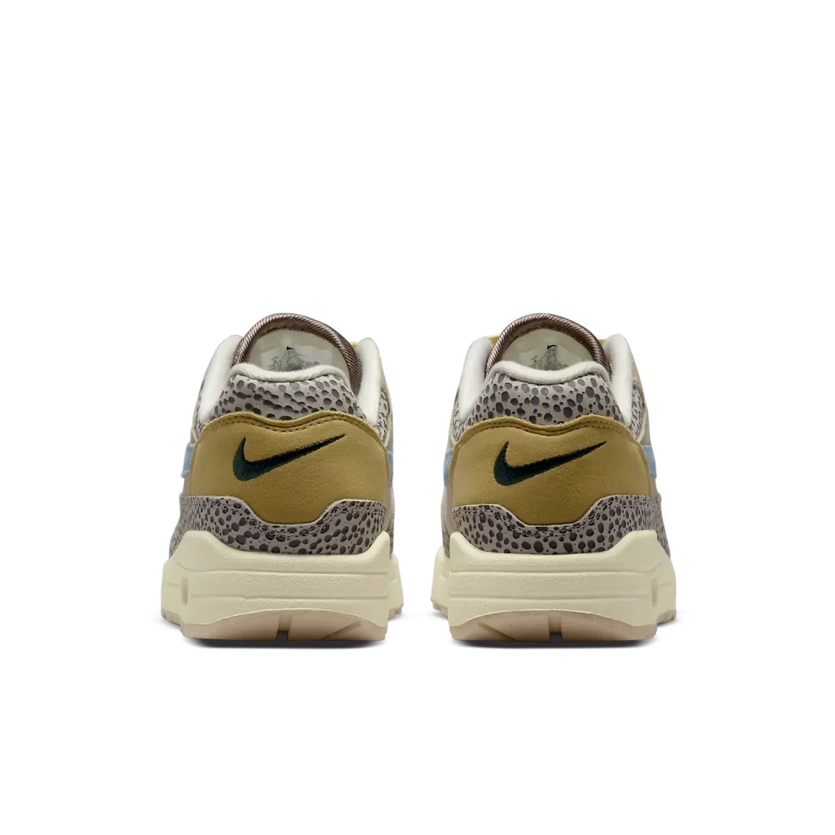 Nike Air Max 1 WMNS 'Cobblestone' - Safari heel view