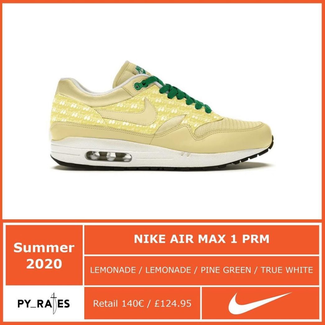 air max 1 lemonade release information