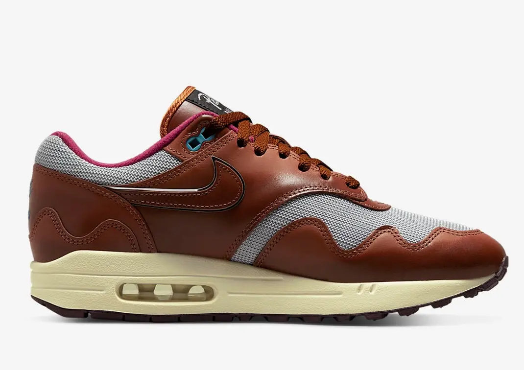 Patta x Nike Air Max 1 'Dark Russet' - The Second Wave - right view