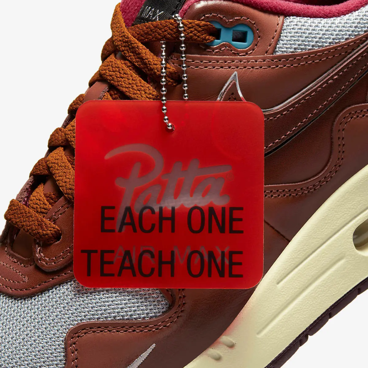 Patta x Nike Air Max 1 'Dark Russet' - The Second Wave tag