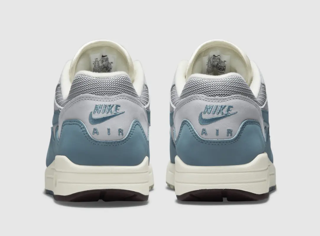 Patta x Nike Air Max 1 The Wave – Noise Aqua heel