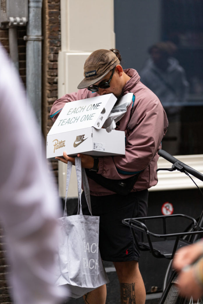 patta air max 1 white the wave store opening box